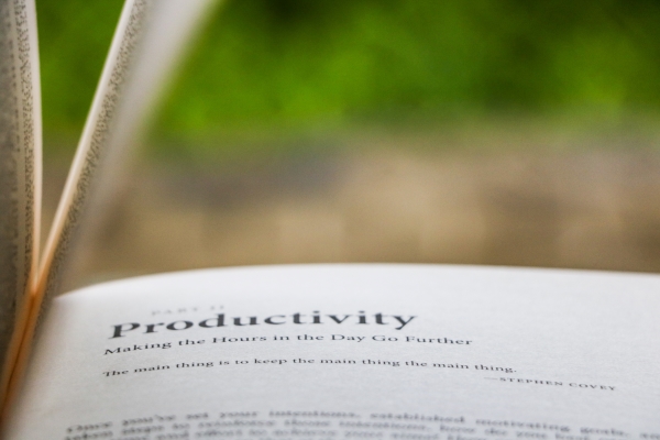 Productivity Book Concept